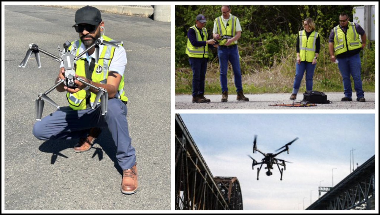 More than 250 UP employees are certified to fly drones. (Caption and Photographs Courtesy of UP)